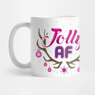 Jolly AF Funny Christmas Mug